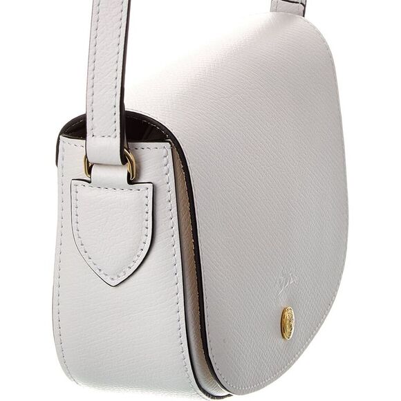 Longchamp Épure Small Leather Crossbody, White